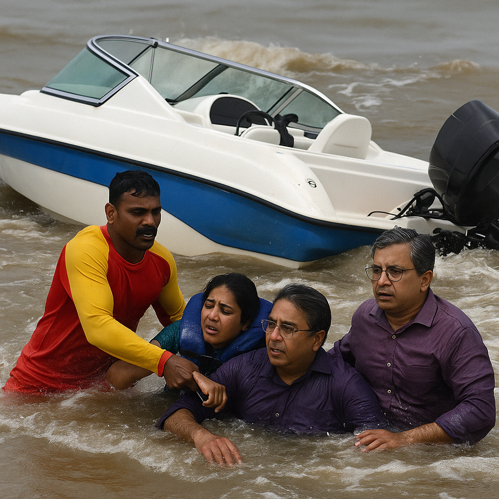 Sourav Ganguly’s Brother Snehashish and Wife Escape Boat