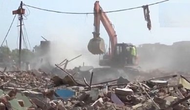 Kalkaji Landless Camp Bulldozer action