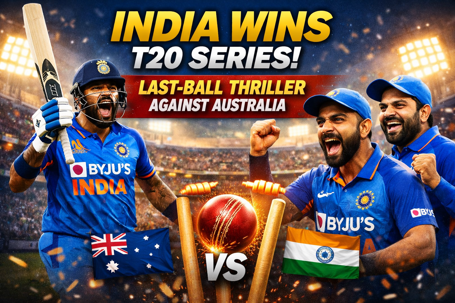 India Clinches Thrilling T20 Series Win Against Australia with Last Ball Victory bollywoodlifes.in