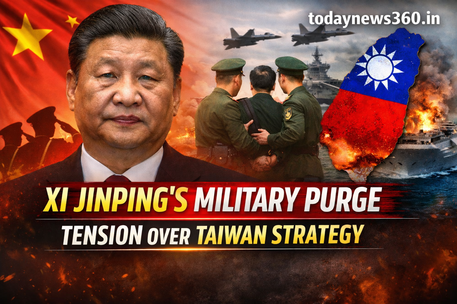 Xi Jinping Military Purge Shakes China Sparks New Concerns Over Taiwan Strategy todaynews360.in