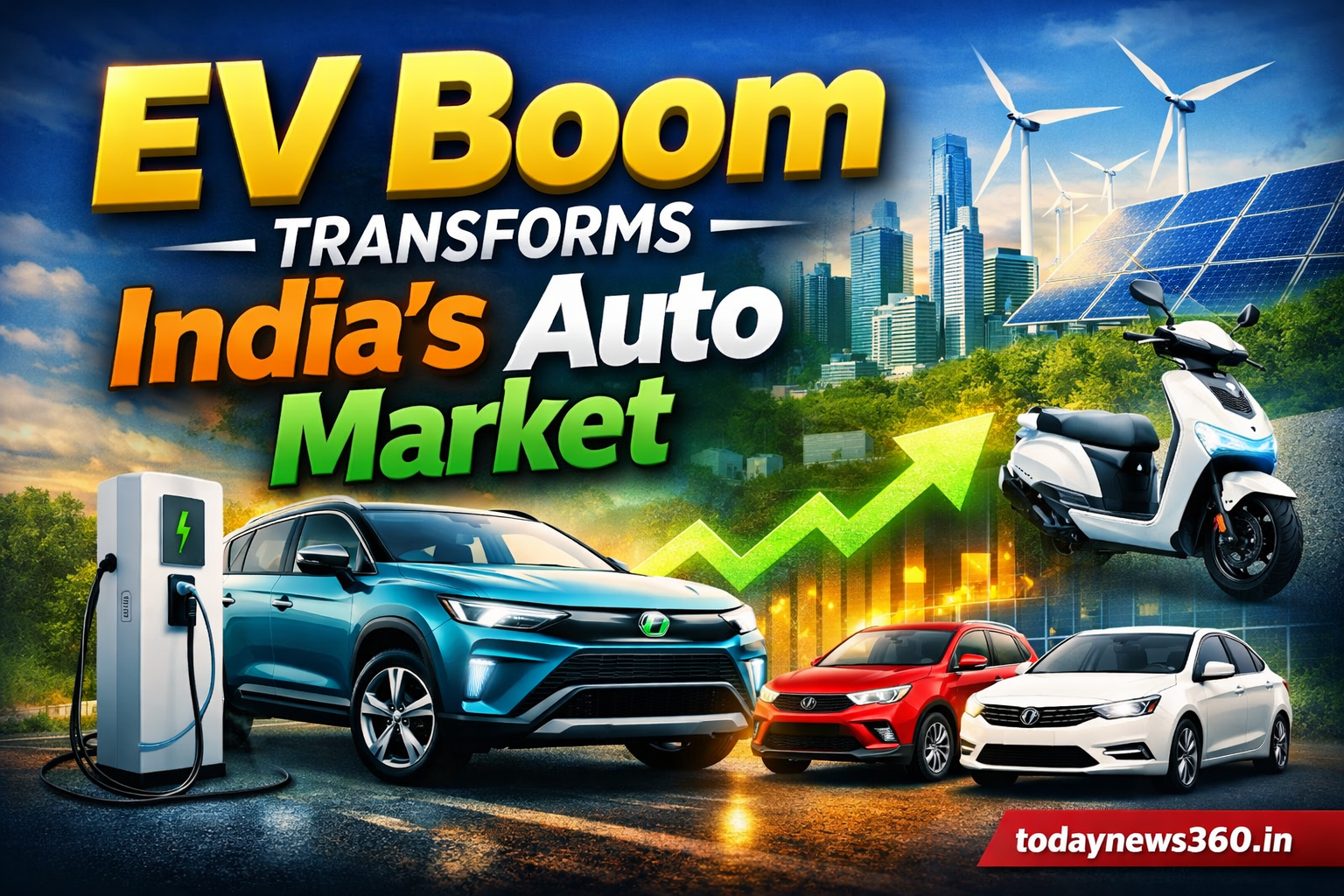 Electric Vehicles Drive India Auto Market Growth as Demand todaynews360.in