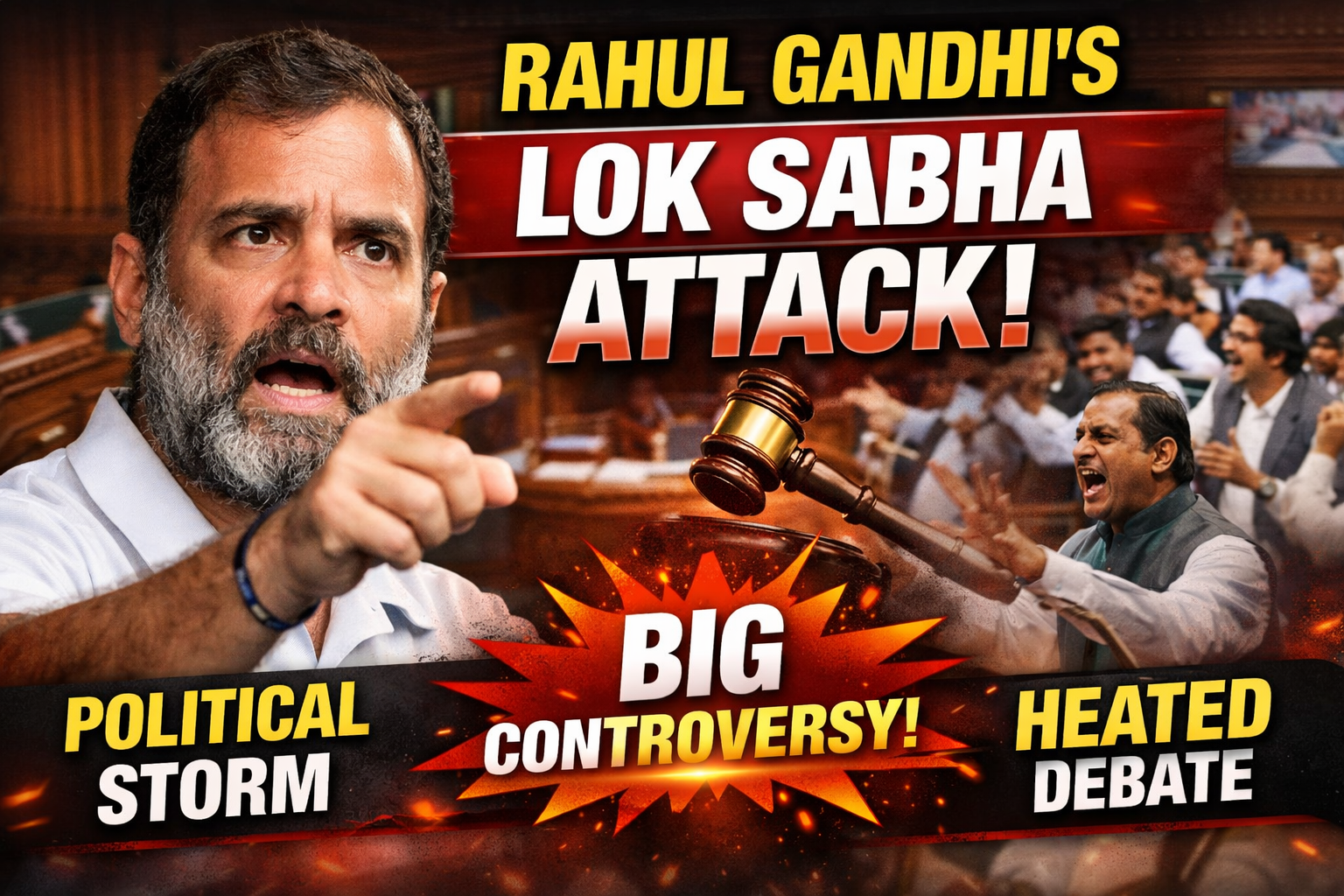 Rahul Gandhi Lok Sabha Speech Ignites Fresh Political Storm in India todaynews360.in