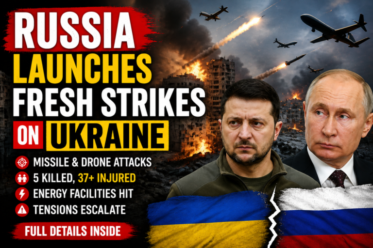 Ukraine Under Fire Again as Russia Launches New Strikes Todaynews360.in