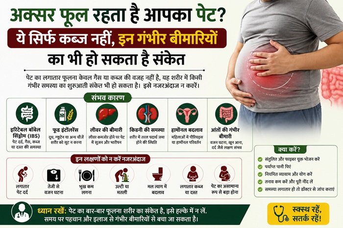 Stomach Often Bloated पेट फूलने