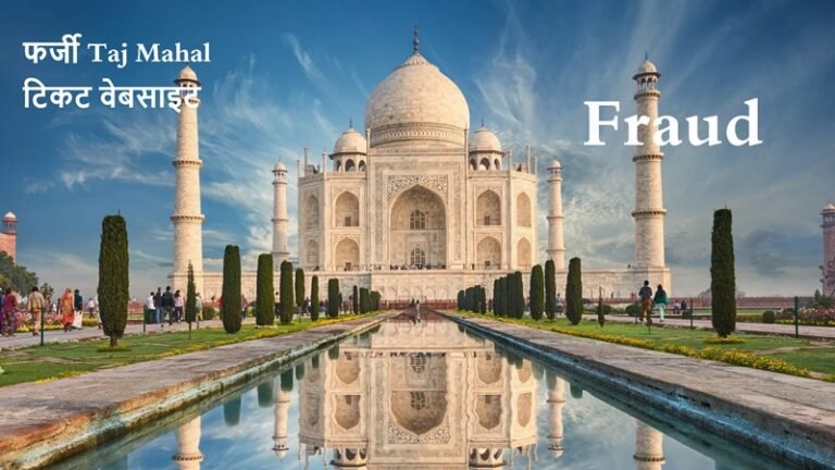 फर्जी Taj Mahal टिकट वेबसाइट Taj Mahal Ticket Online