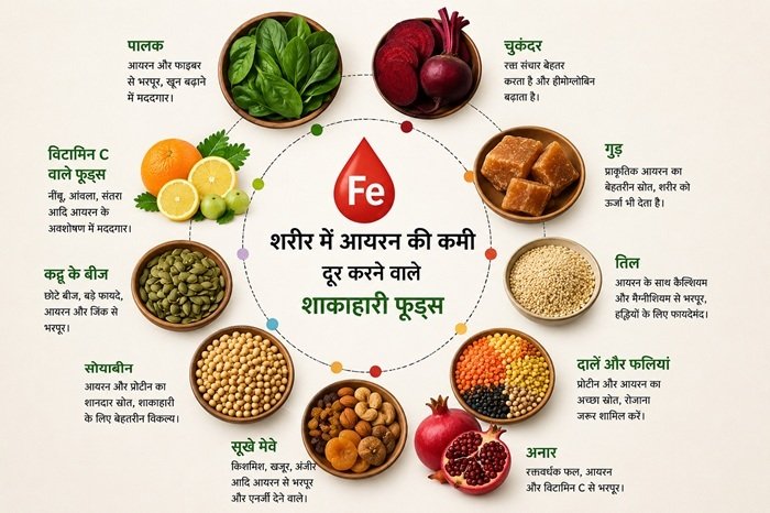 आयरन Iron deficiency vegetarian foods