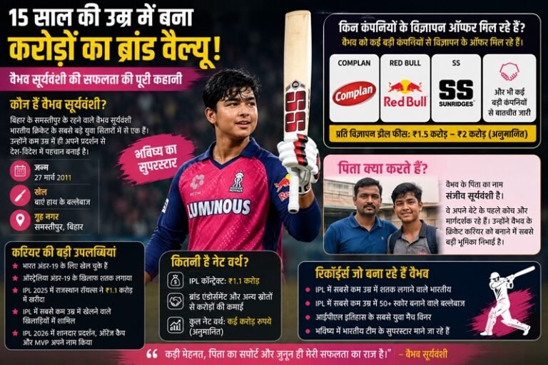 Vaibhav Suryavanshi Net Worth Father